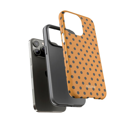 osbina | Spot On Chic — The Orange + Black Polka Dot Case | The Season Collective