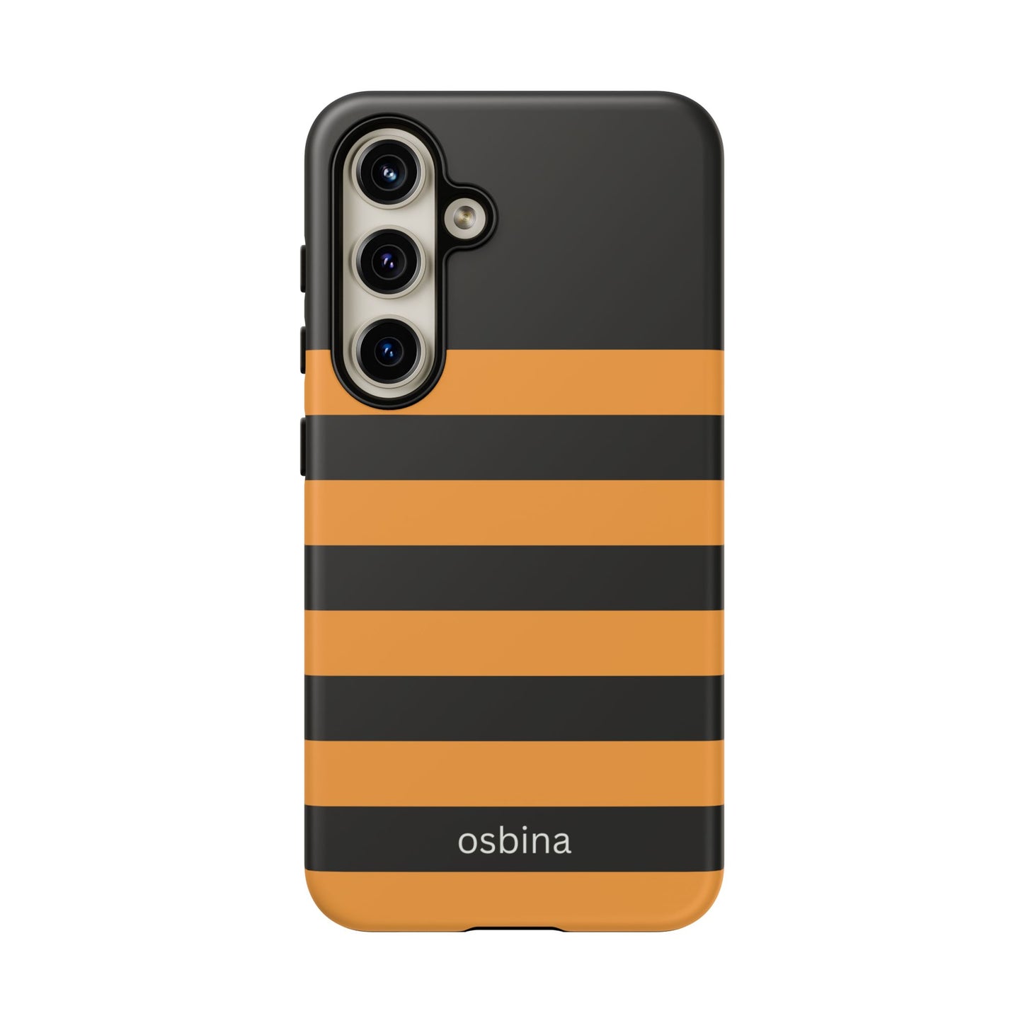 osbina | The Horizon Stripe Case in Black + Orange | The Season Collective