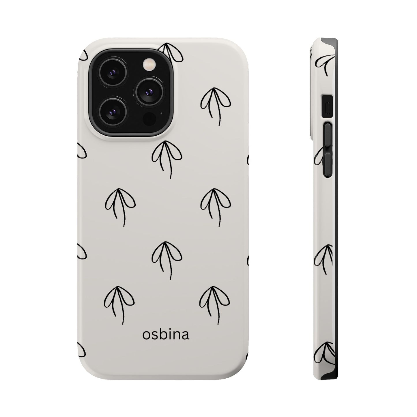 osbina | MagSafe compatible for iPhone | Linéa Flora Minimalistic Flower Phone Case | Modern Muse Collection
