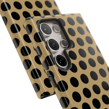 osbina | Camel Noir Dots Phone Case | Modern Muse Collection