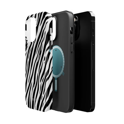 osbina | MagSafe Compatible for iPhone | The Bengal Bold Stripe Case in White + Black | The Season Collective