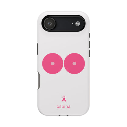 osbina |  MagSafe compatible for iPhone | Limited Edition The Check Your Tatas Case in Light Pink + Soft Pink + Hot Pink | The Pink October Collection | Inspired By