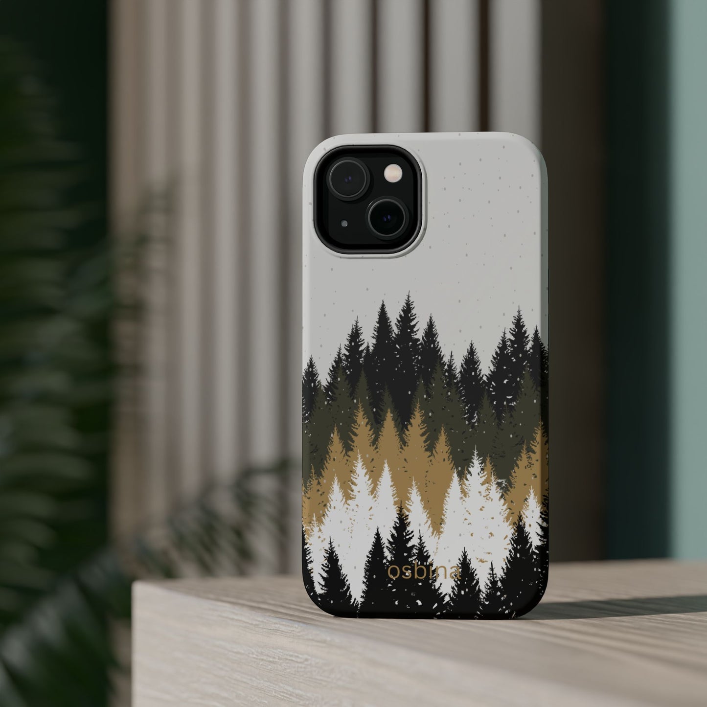 osbina | MagSafe | Frosted Pines, Designer Case | The Aspen Collection