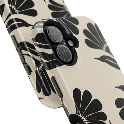 osbina | MagSafe compatible for iPhone | Obsidian Bloom Flower Phone Case | Modern Muse Collection