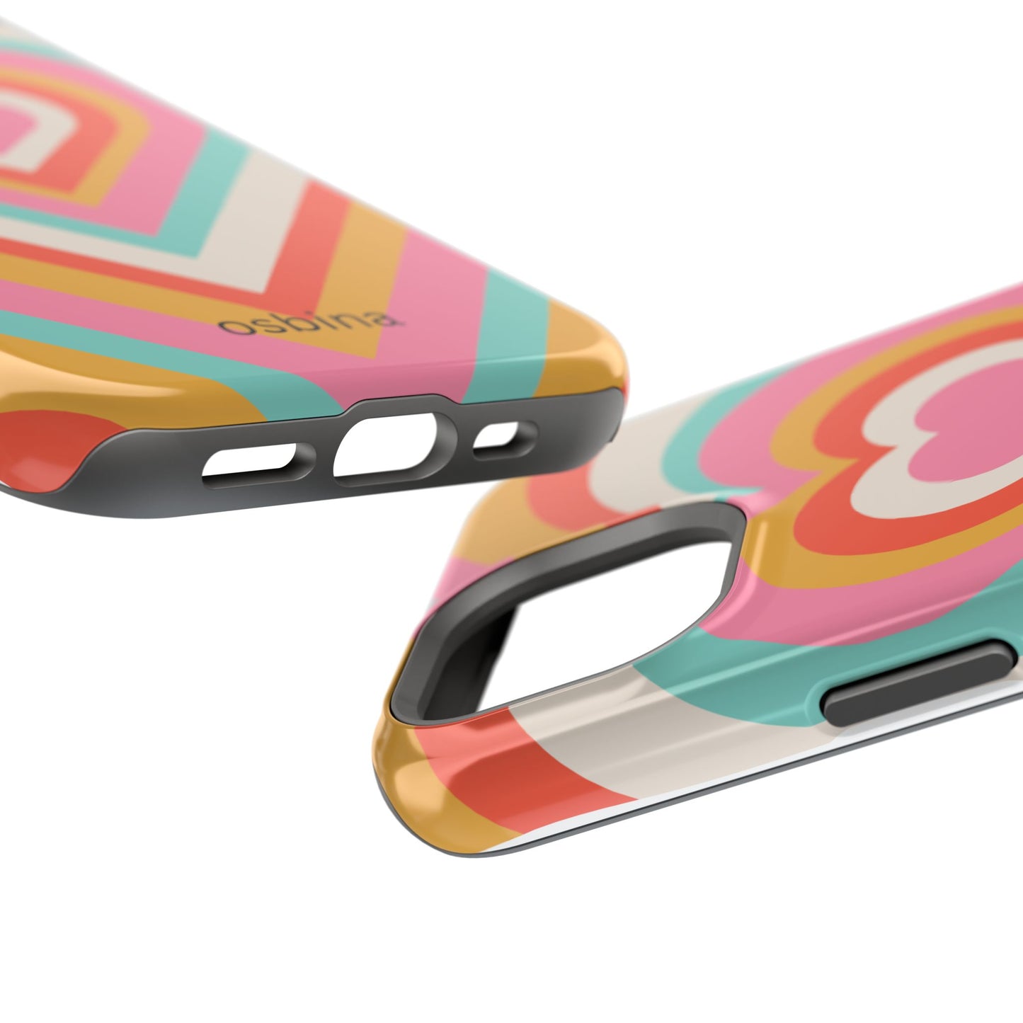 osbina | MagSafe compatible for iPhone | Heart Nouveau Phone Case | Modern Muse Collection