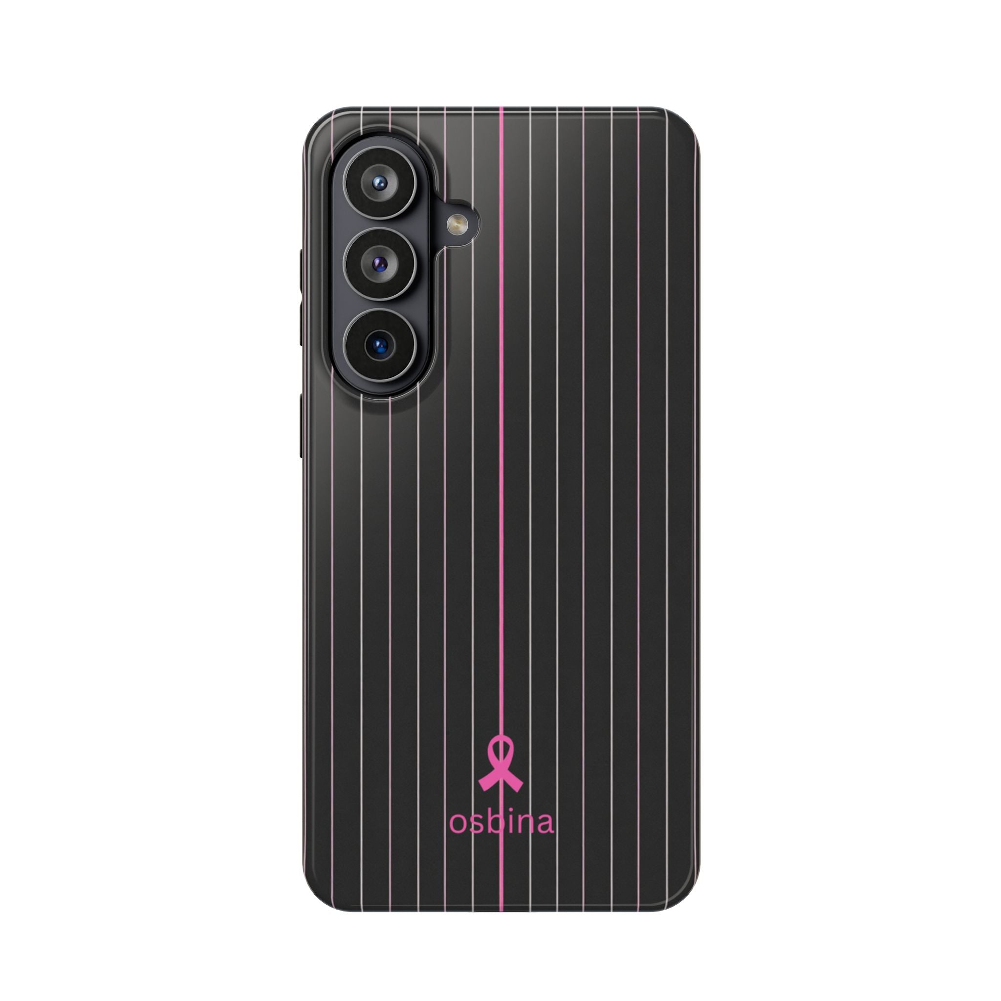 YAYOU The Pink Pinstripe Designer Case | osbina
