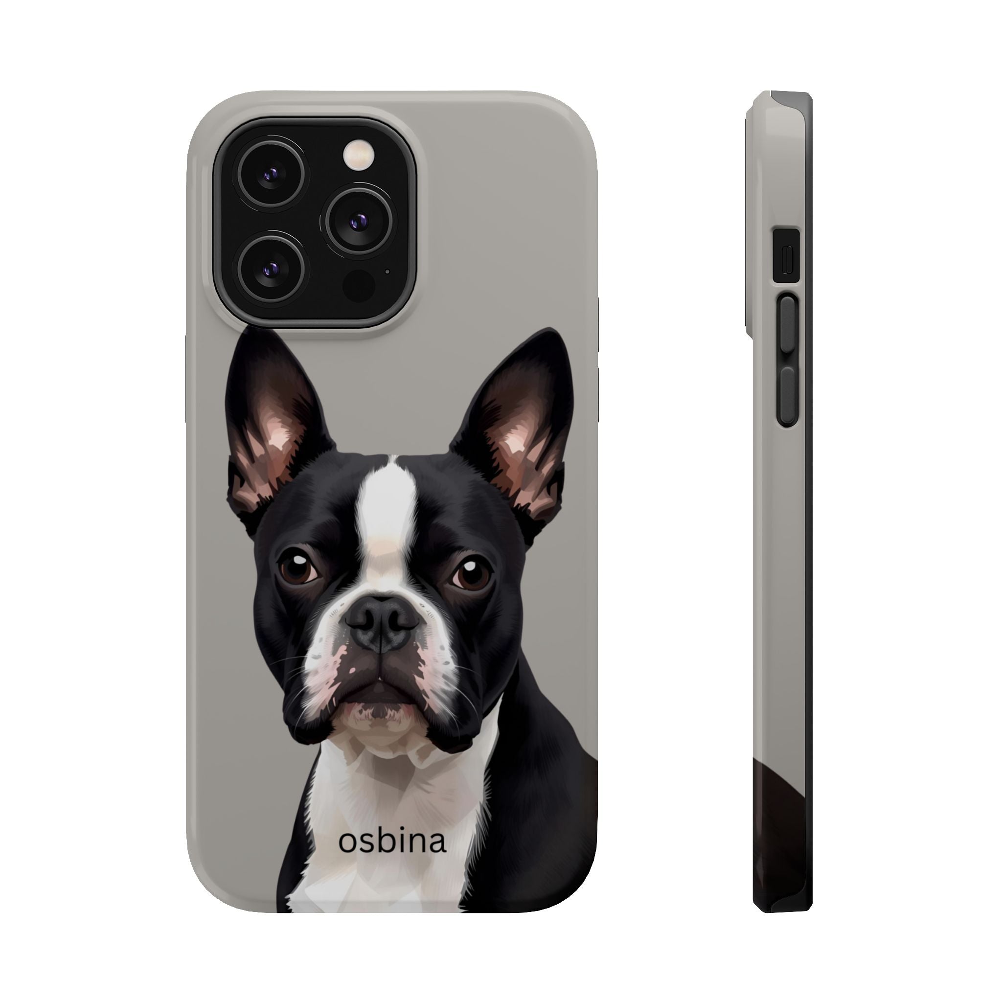 osbina | MagSafe for iPhone | The Boston Terrier Designer Case