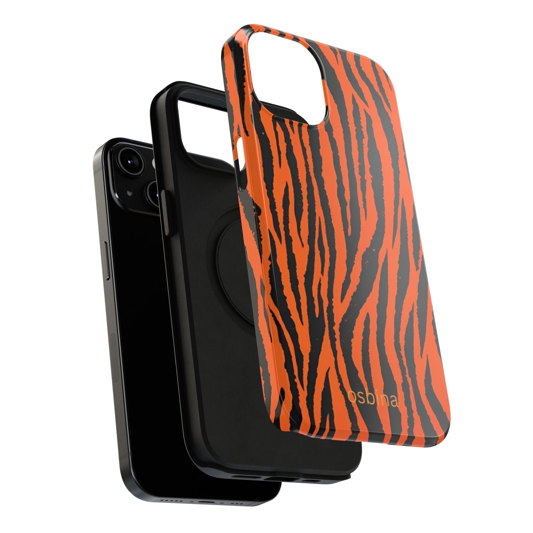 osbina | Tiger, But Make It Chic — The Bengal Stripe Case in Orange + Black | The Season Collective
