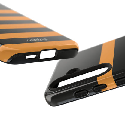osbina | The Horizon Stripe Case in Black + Orange | The Season Collective