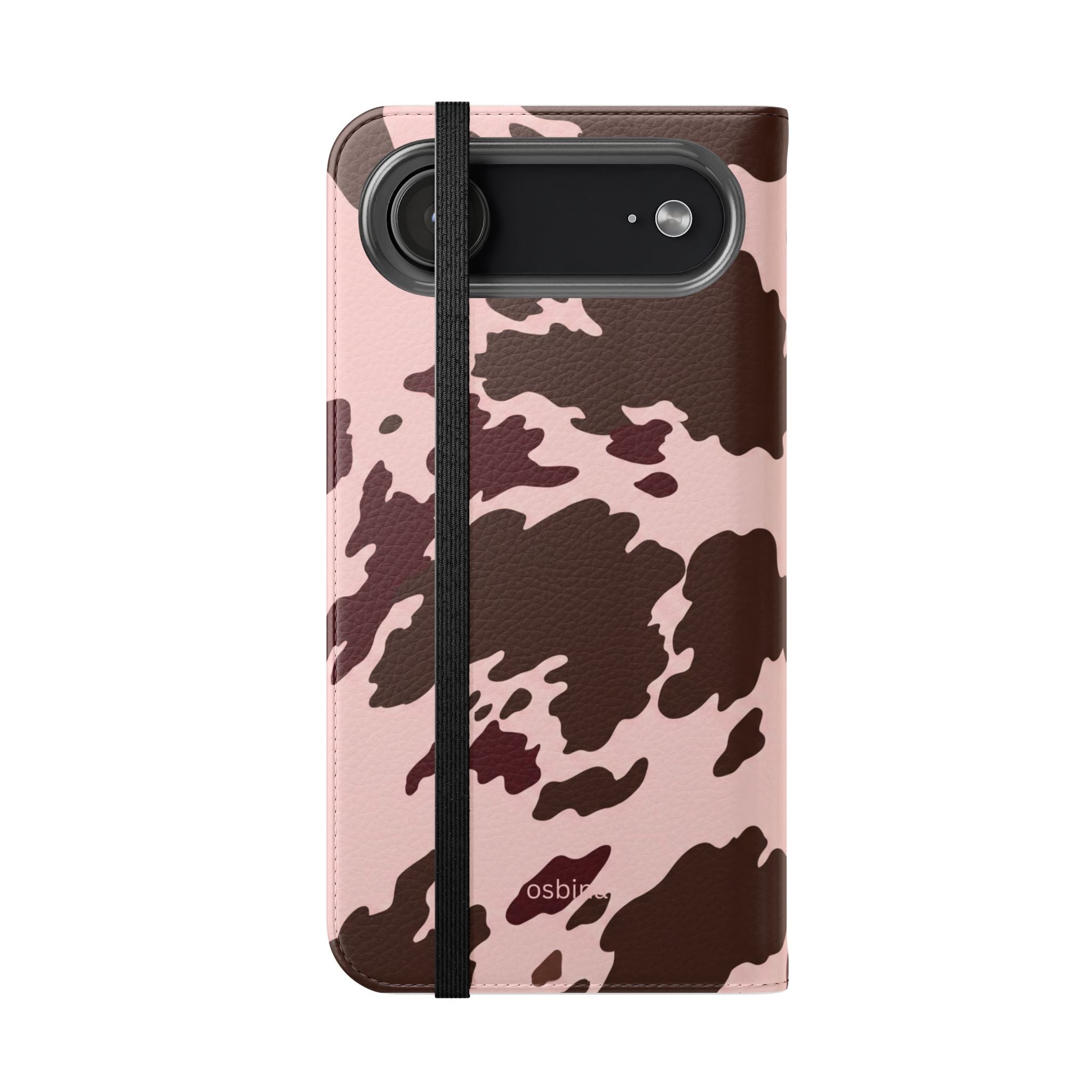 osbina | Wallet Flip Case for iPhone & Samsung | Chocolate Cowhide