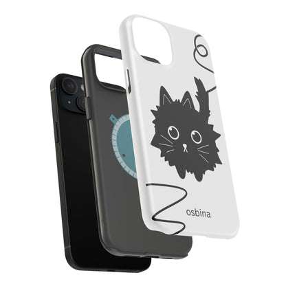 osbina | MagSafe compatible for iPhone | Midnight Couture Cat Phone Case | Season Collective Collection