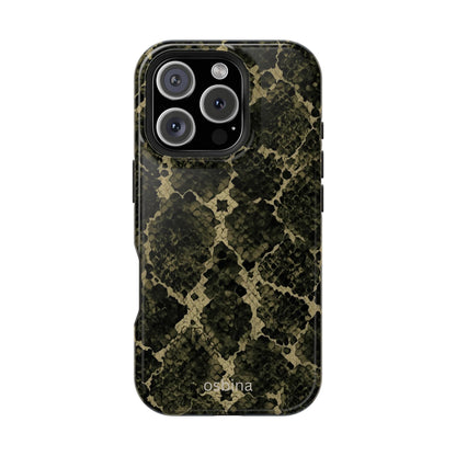osbina | MagSafe for iPhone | The Olive Snakeskin Designer Case