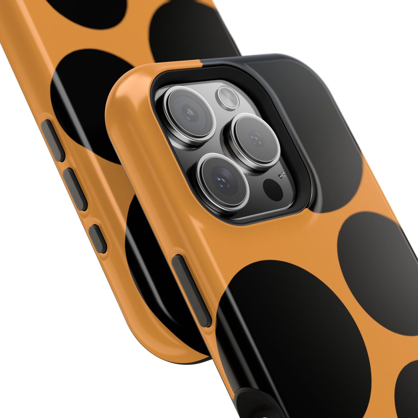 osbina | MagSafe Compatible for iPhone | The Bubble Statement Case in Orange + Black | The Season Collective