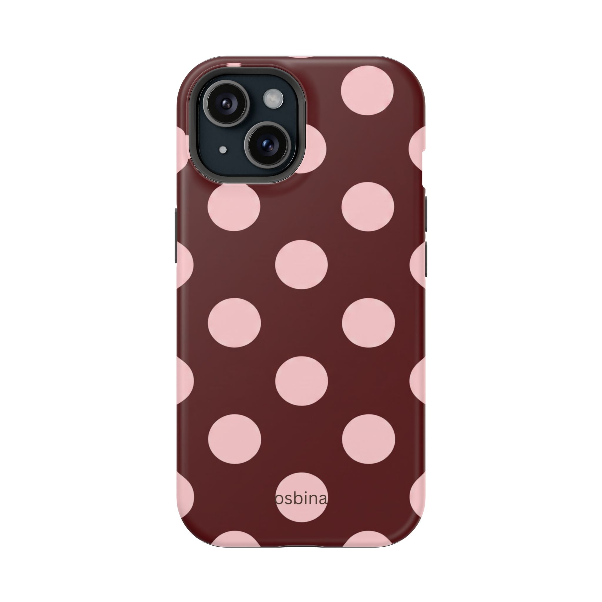 osbina | Oxblood Dot Designer Case