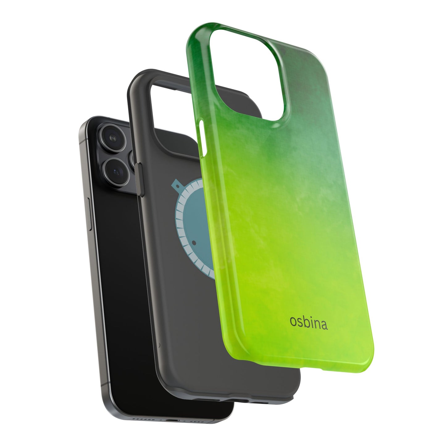 osbina | MagSafe compatible for iPhone | The Verde Glow Phone Case | Color Edit Collection