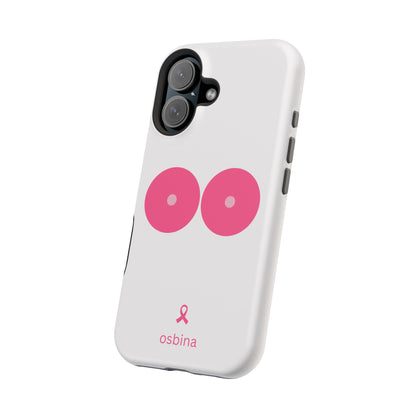 osbina |  MagSafe compatible for iPhone | Limited Edition The Check Your Tatas Case in Light Pink + Soft Pink + Hot Pink | The Pink October Collection | Inspired By