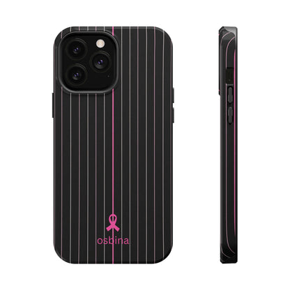 YAYOU The Pink Pinstripe Designer Case | osbina