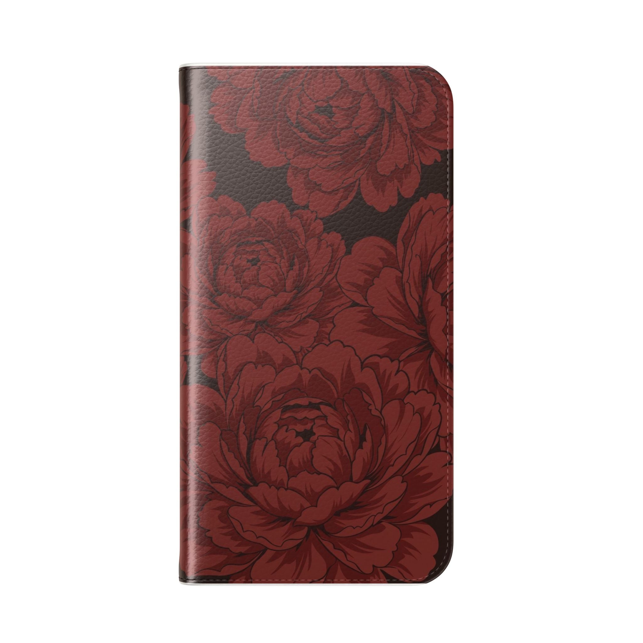 osbina | Wallet Flip Case for iPhone & Samsung | Oxblood Peony
