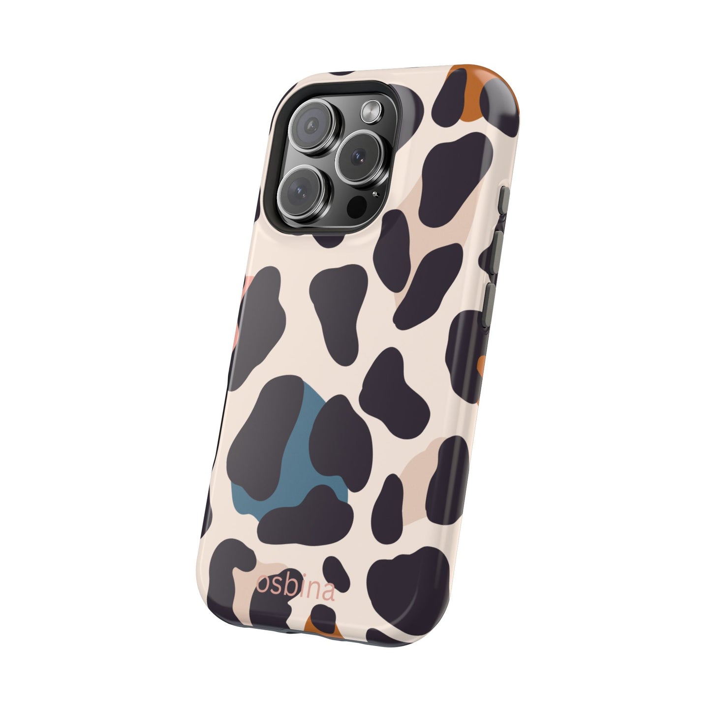 osbina | MagSafe compatible for iPhone | Leopard Luxe Color Pop Leopard Print Phone Case | Modern Muse Collection