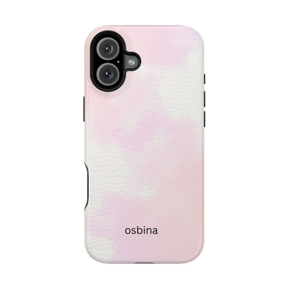 osbina | MagSafe compatible for iPhone | Pink Cotton Cloud Phone Case | Modern Muse Collection