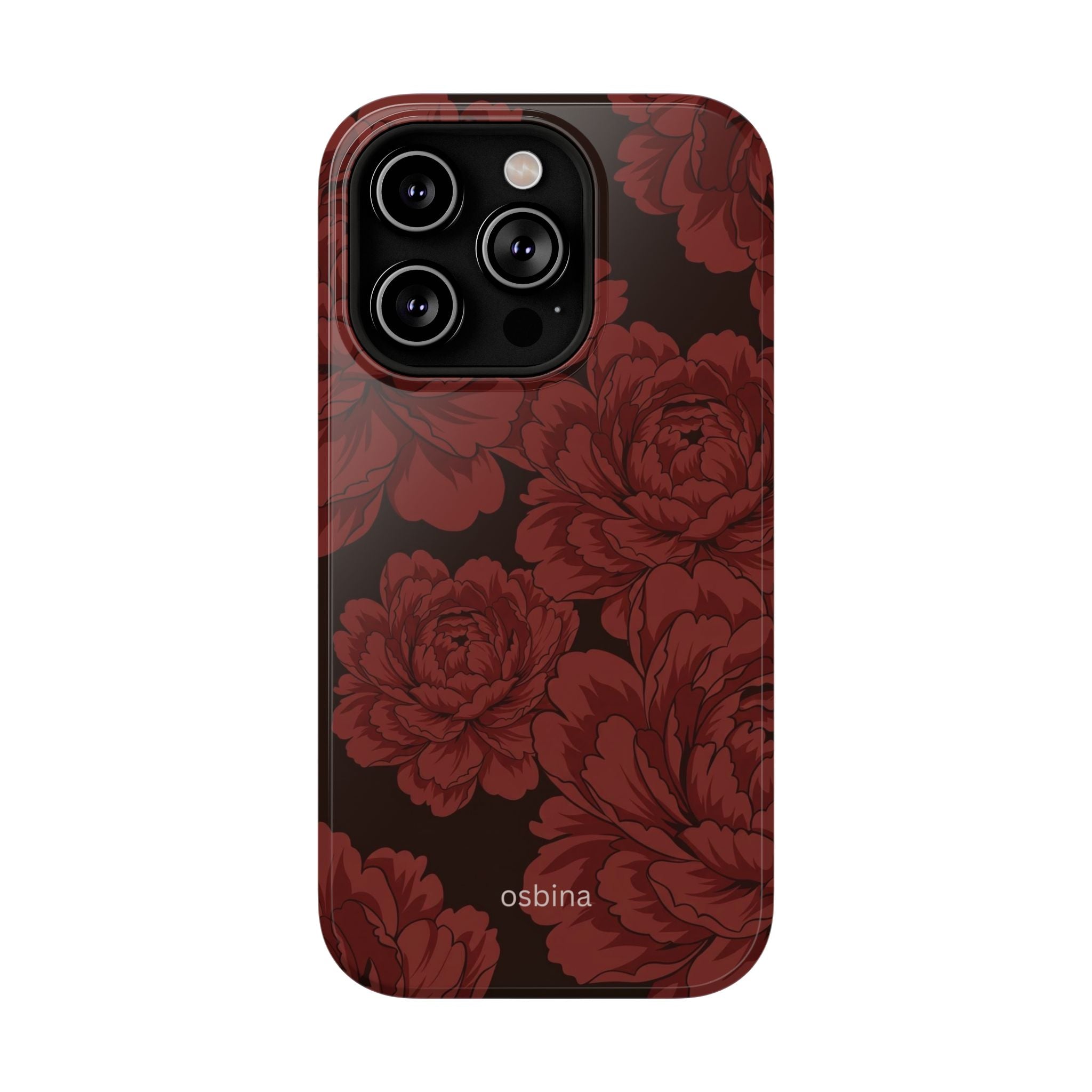 osbina | Oxblood Peony Designer Case