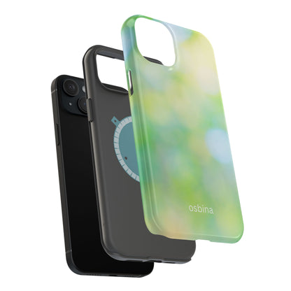osbina | MagSafe compatible for iPhone | The Veridian Orbs Phone Case | Color Edit Collection