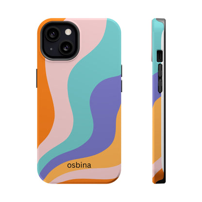 osbina | MagSafe compatible for iPhone | Retro Nouveau Phone Case | Modern Muse Collection