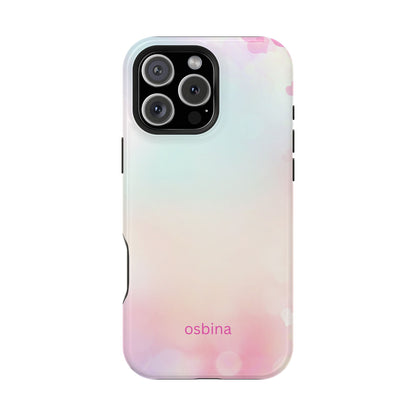 osbina | MagSafe compatible for iPhone | The Cotton Candy Hearts Case | YAYOU Collection Supporting Shine Like Sable
