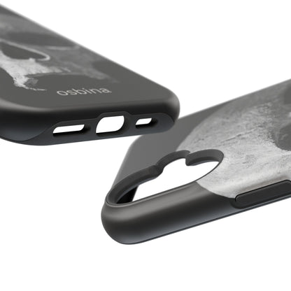 osbina | MagSafe compatible for iPhone | White Skull Phone Case | Season Collective Collection