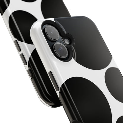 osbina | MagSafe compatible for iPhone | The Noir Bubbles Phone Case | Modern Muse Collection