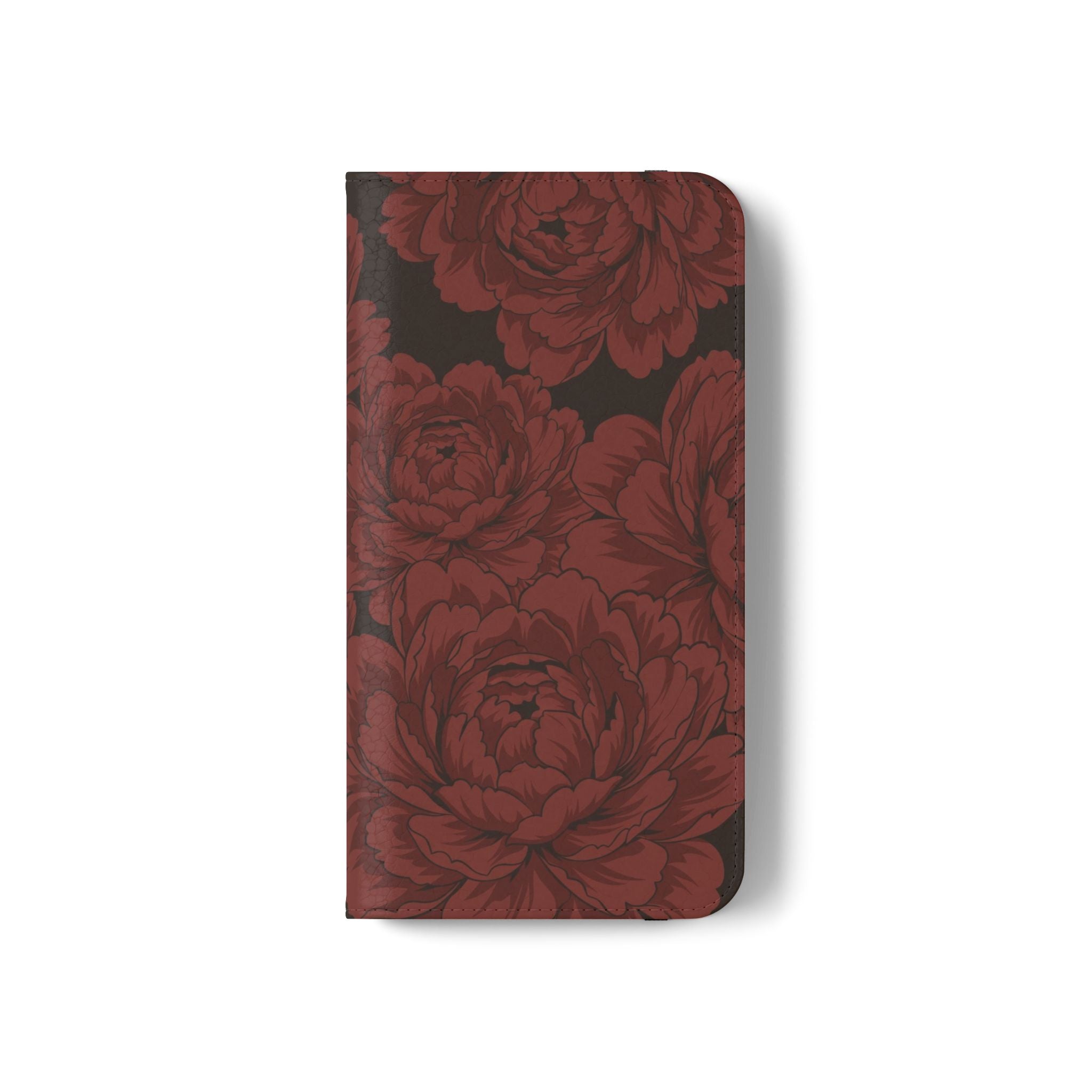 osbina | Wallet Flip Case for iPhone & Samsung | Oxblood Peony