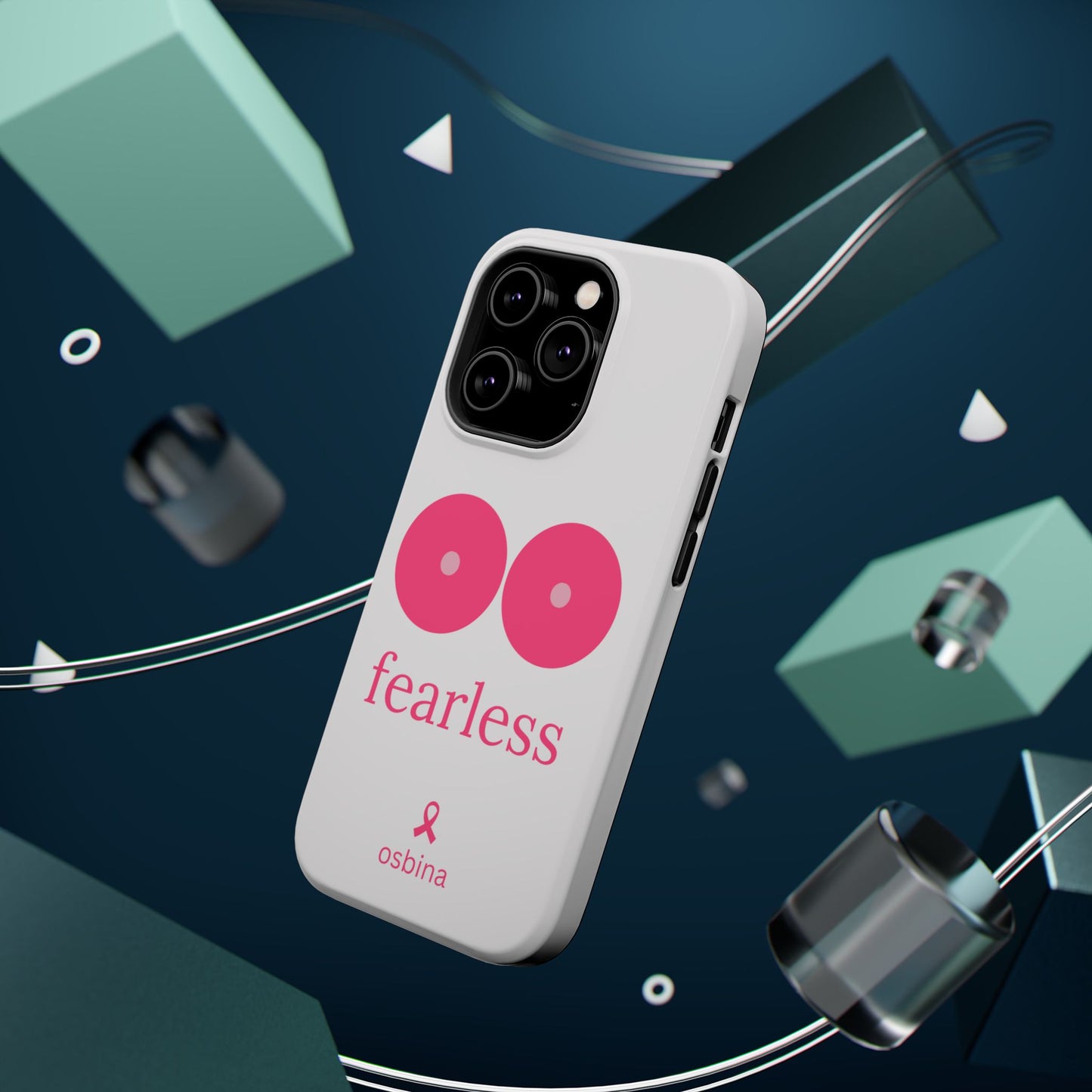 osbina |  MagSafe compatible for iPhone | Limited Edition The Fearless Tatas Case in Light Pink + Soft Pink + Hot Pink | The Pink October Collection | Inspired By