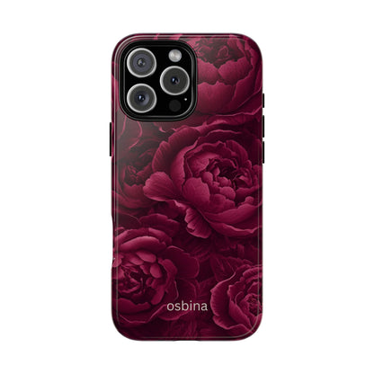 osbina | The Burgundy Peony Designer Case