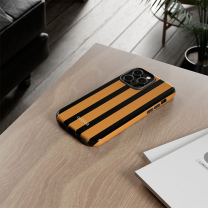 osbina | The Statement Stripe Case in Black + Orange | The Season Collective
