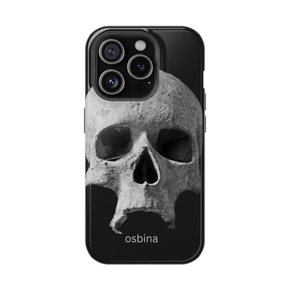 osbina | MagSafe compatible for iPhone | White Skull Phone Case | Season Collective Collection