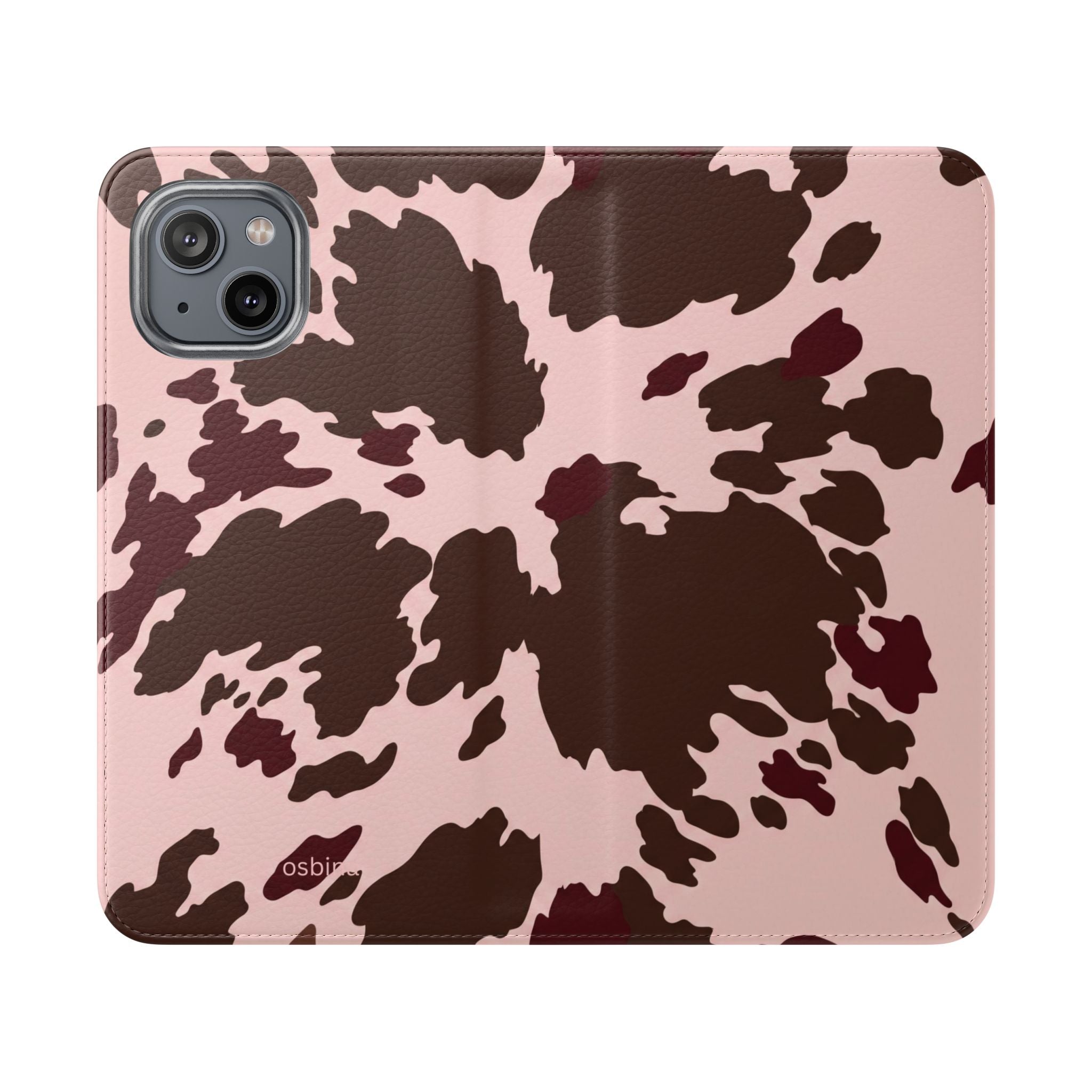 osbina | Wallet Flip Case for iPhone & Samsung | Chocolate Cowhide