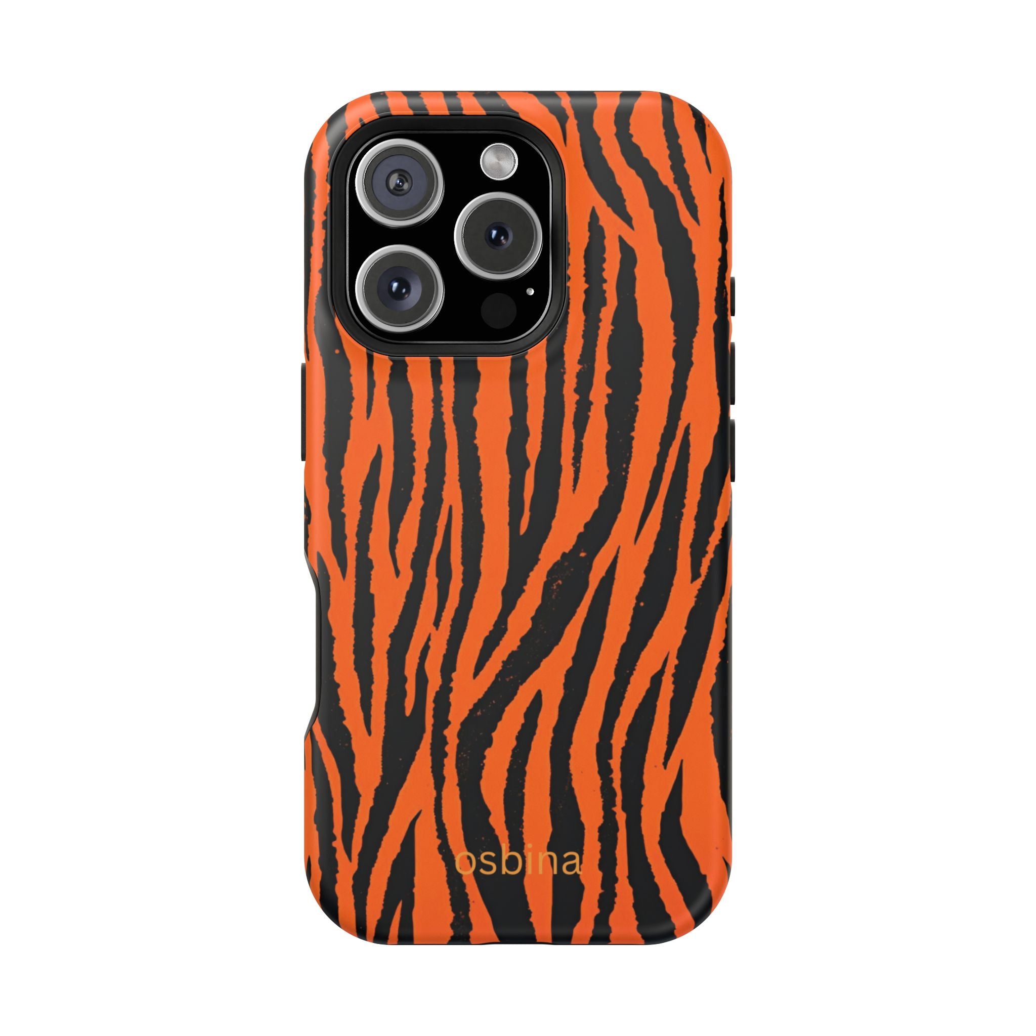 osbina | Tiger, But Make It Chic — The Bengal Stripe Case in Orange + Black | The Season Collective
