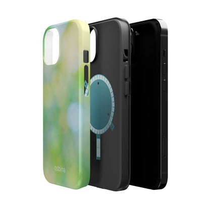 osbina | MagSafe compatible for iPhone | The Veridian Orbs Phone Case | Color Edit Collection