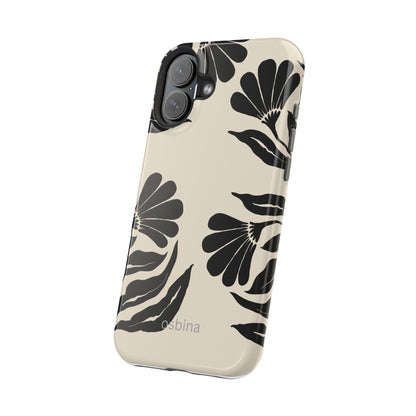 osbina | MagSafe compatible for iPhone | Obsidian Bloom Flower Phone Case | Modern Muse Collection