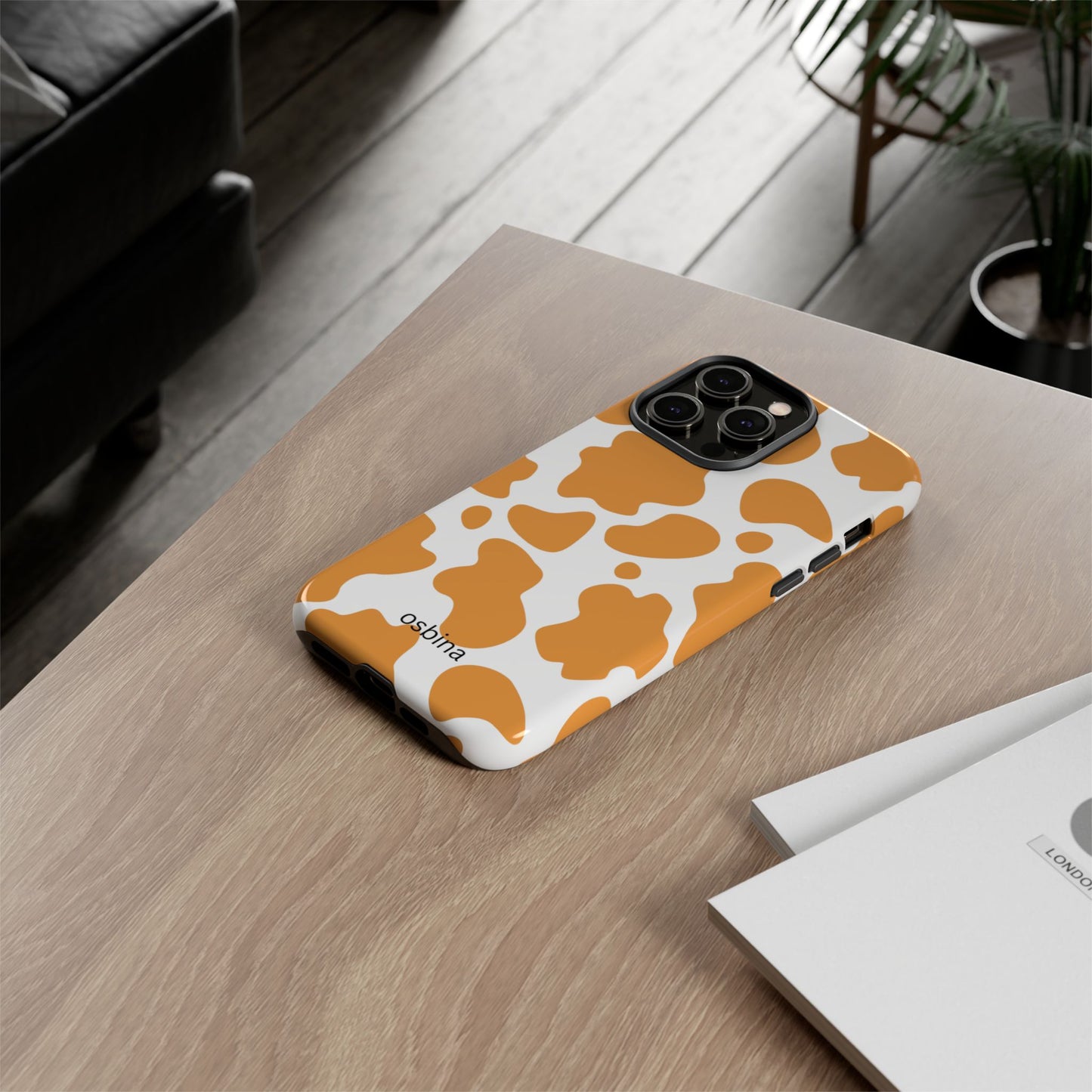 osbina | Holy Cow, It’s Chic — The Orange Cow Print Case | The Season Collective