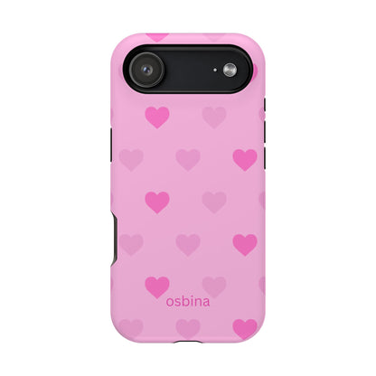 osbina | MagSafe compatible for iPhone | The Blushing Hearts Case | YAYOU Collection Supporting Shine Like Sable