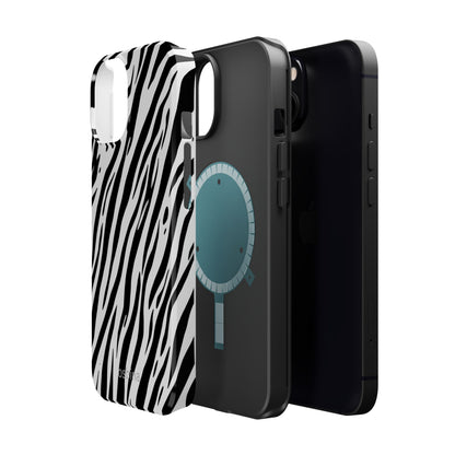 osbina | MagSafe Compatible for iPhone | The Bengal Bold Stripe Case in White + Black | The Season Collective