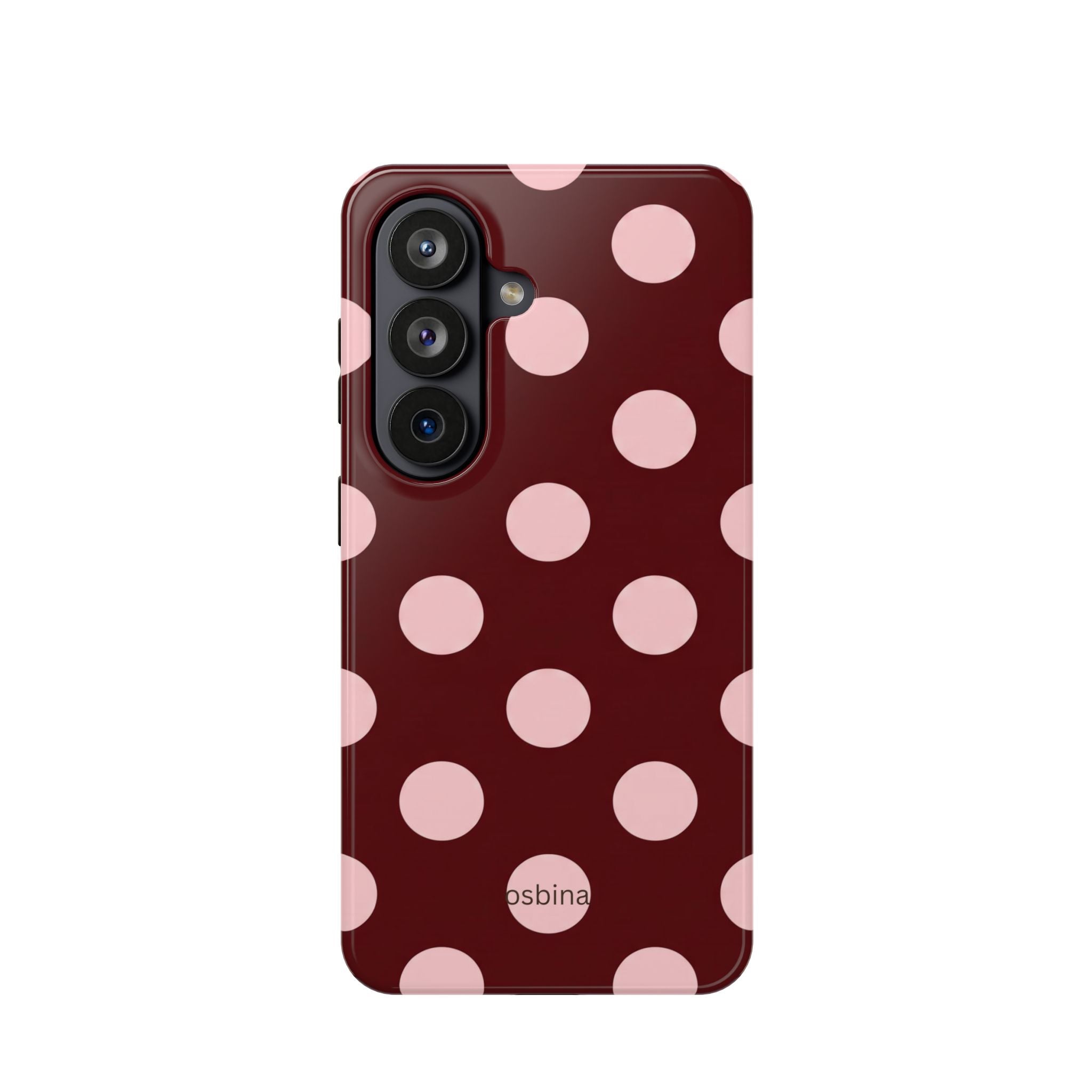 osbina | Oxblood Dot Designer Case