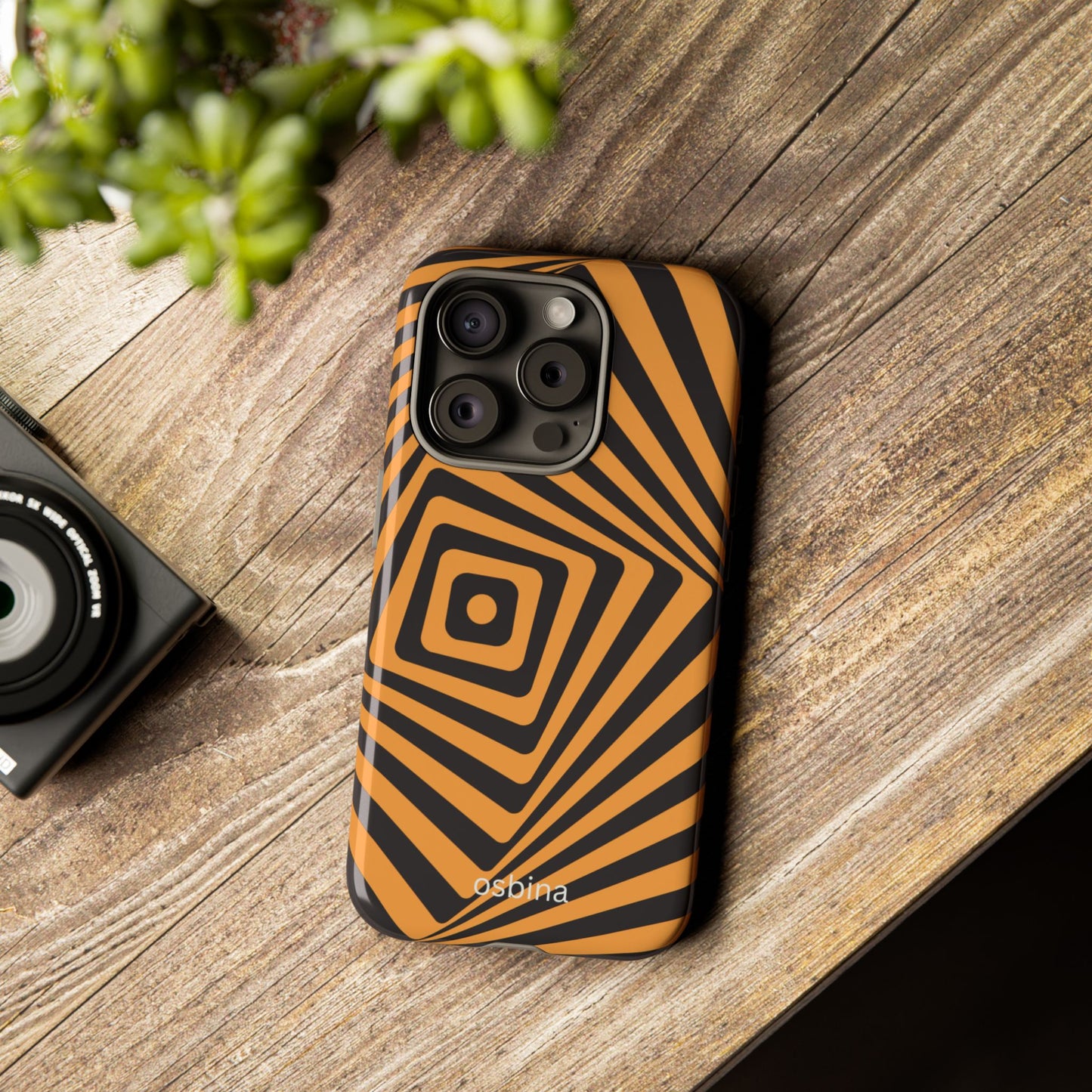 osbina | Step Into the Zone — The Orange + Black Spiral Case | The Season Collective