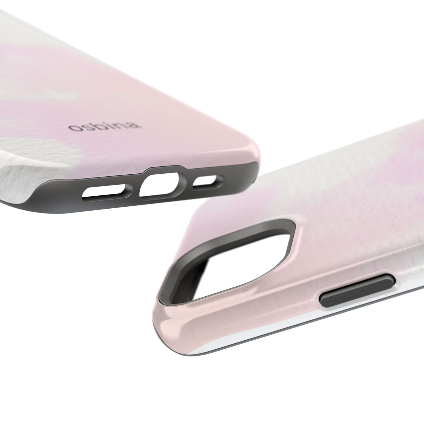 osbina | MagSafe compatible for iPhone | Pink Cotton Cloud Phone Case | Modern Muse Collection