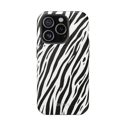 osbina | MagSafe Compatible for iPhone | The Bengal Bold Stripe Case in White + Black | The Season Collective