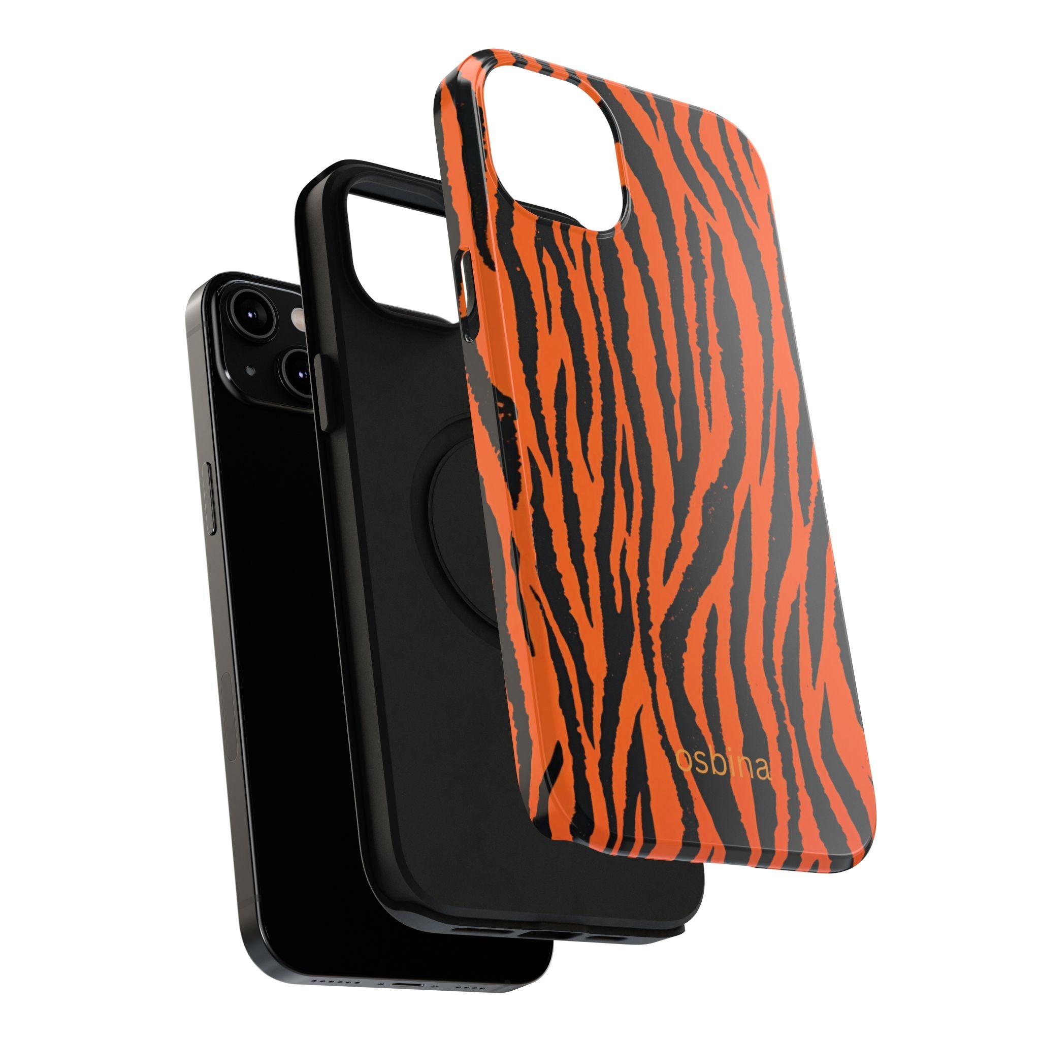 osbina | Tiger, But Make It Chic — The Bengal Stripe Case in Orange + Black | The Season Collective