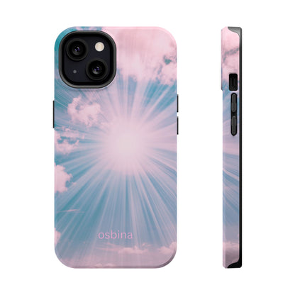 osbina | MagSafe compatible for iPhone | The Sunburst Skies Case | YAYOU Collection Supporting Shine Like Sable