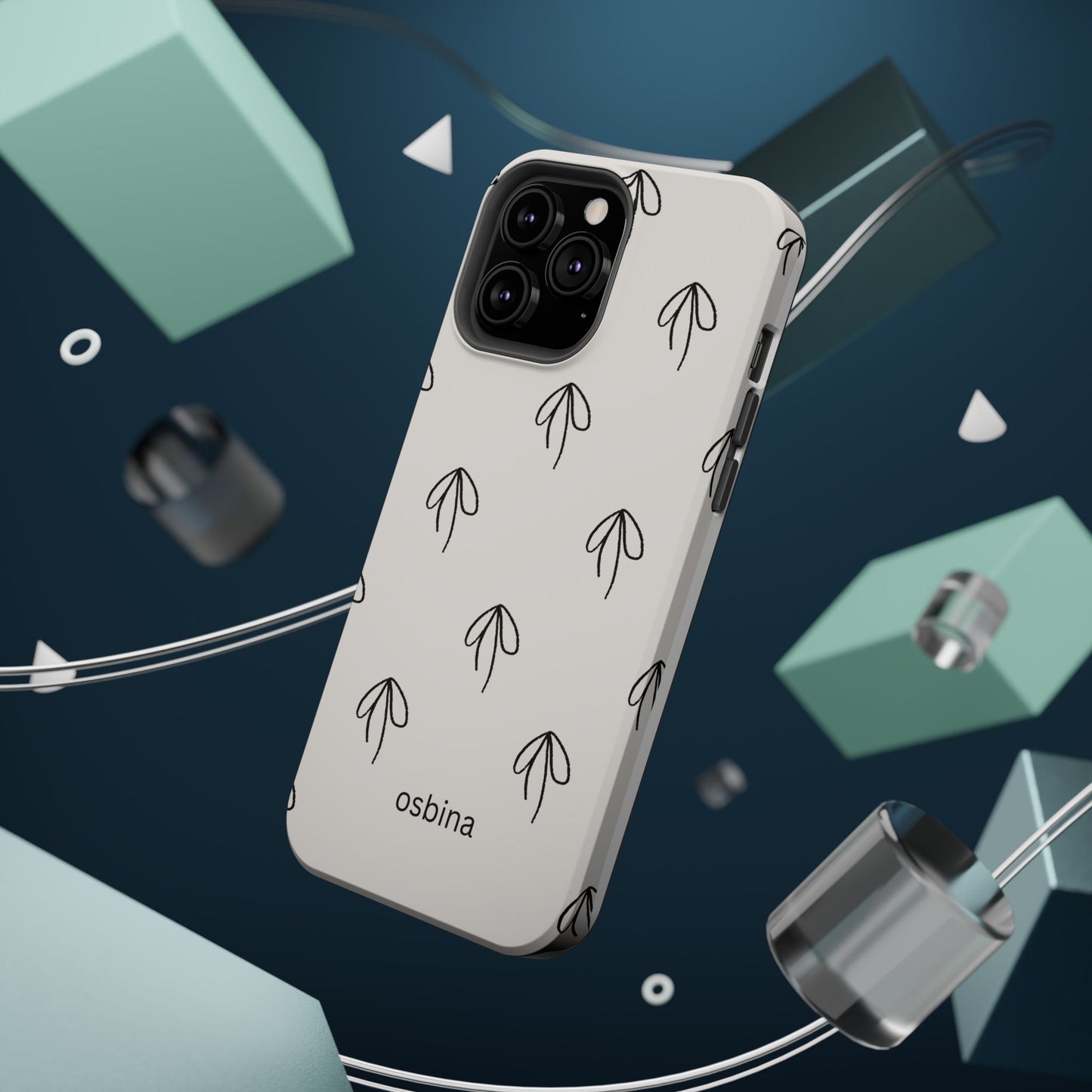 osbina | MagSafe compatible for iPhone | Linéa Flora Minimalistic Flower Phone Case | Modern Muse Collection