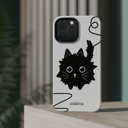 osbina | MagSafe compatible for iPhone | Midnight Couture Cat Phone Case | Season Collective Collection